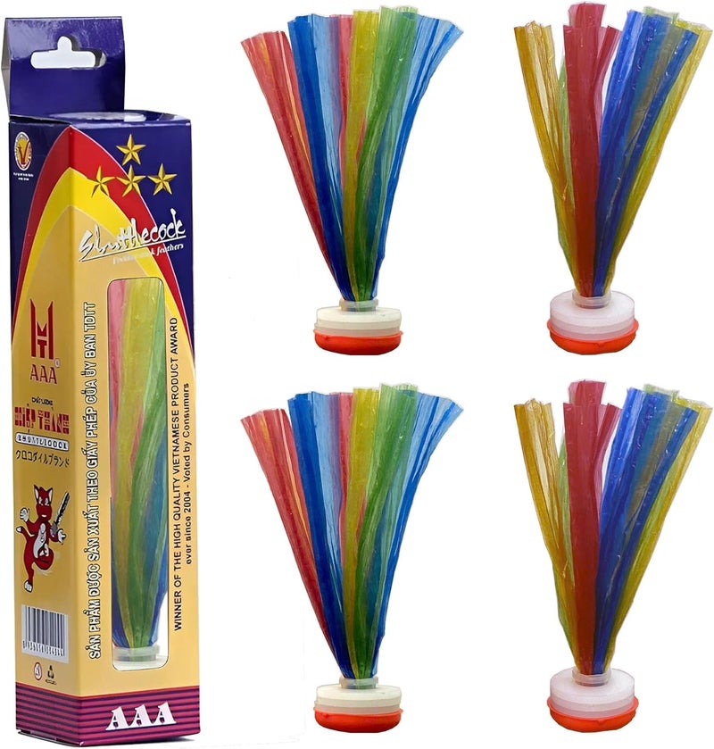 YEDUDA 4PCS Jianzi Shuttlecock Kick Da CAU Shuttlecock Vietnamese Jianzi Shuttlecock Nylon Foot for Improving Leg Muscle Strength and Body Flexibility Sports Indoor Outdoor - Image 1
